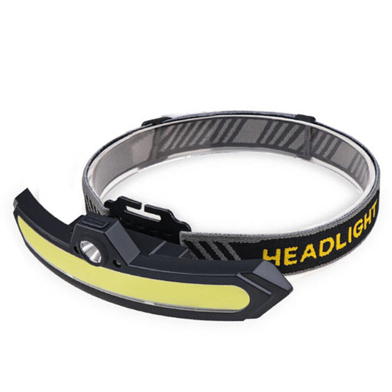 XPE+COB LED Headlamp Smart Wave Induction Waterproof Torch for Camping Cycling