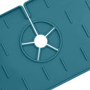 Kitchen Silicone Faucet Absorbent Mat Microfiber Sink Protector (A Green) Newly