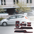 8pcs for Ford Fiesta 2009-2014 Car Cup Mat Set Auto Interior Groove Cushion