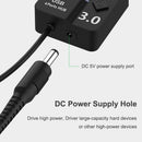 Powered USB 3.0 Hub Splitter with Individual Switches for Computer (4 Port)