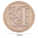 Retro Flower Letter Envelope Sealing Wax Copper Seal Stamp Post Decor(L) Newly