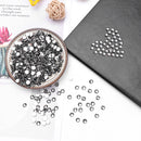 30g 6mm Crystal Rhinestone Acrylic Flat Back for DIY Scrapbooking (Grey)