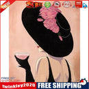 Modern Lady Drawing Frameless DIY Oil Paint by Numbers Canvas Home Decor