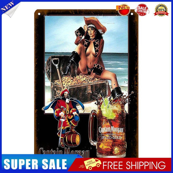20x30cm Character Retro Tin Painting Rectangular Metal Wall Signs Decor (4)