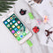 Animal USB Data Cable Bites Protector Cord Cable Winder (Green Caterpillar)