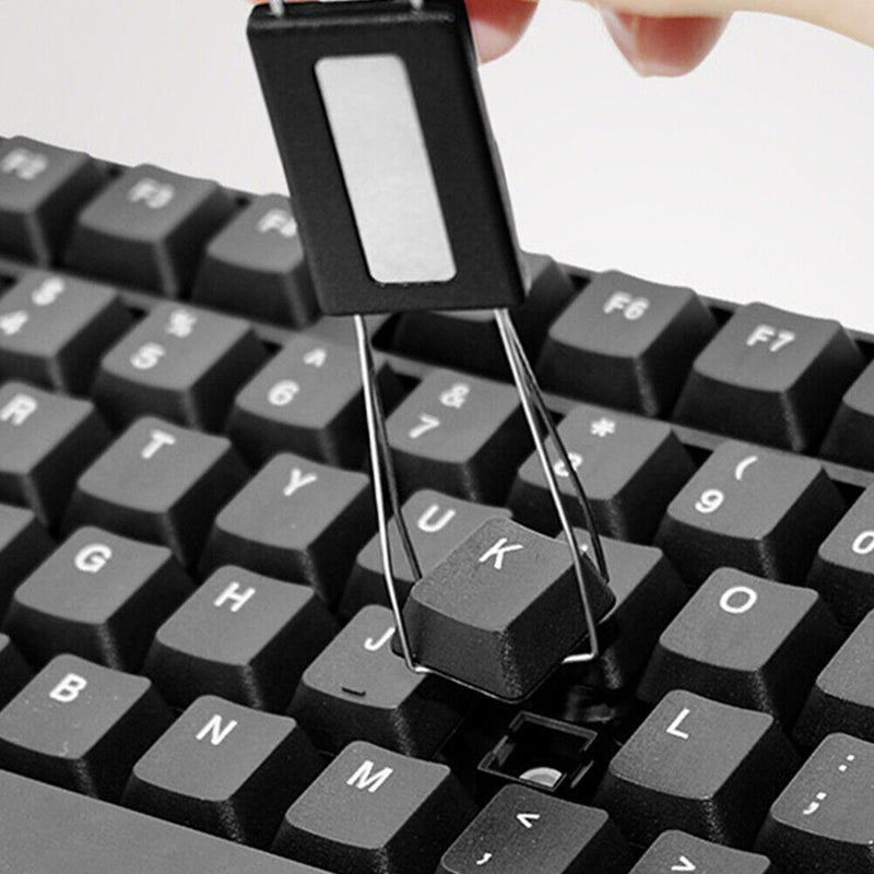 2 in 1 Mechanical Keyboard Key Cap Puller Universal Shaft Remover (Black)