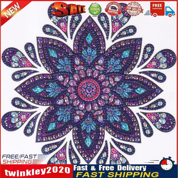 DIY Mosaic Mandala Pattern Part Special Shape Diamond Painting Kit (YK135) Newly