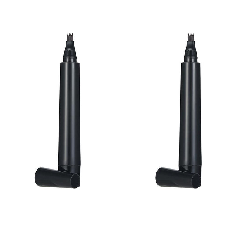 Beard Filling Pen Kit Eyebrow Moustache Filler Pencil Styling Tools (Black)