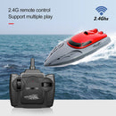 20km/h Waterproof RC Boat 2.4GHz High Speed Racing Ship for Kids (Red C)