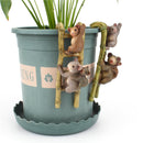2pcs Creative Climbing Ladder Koala Flower Pot Cup Edge Hanging Ornaments Newly