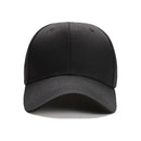 2pcs Baseball Cap Pure Color Unisex Outdoor Adjustable Snapback Hat (Black)