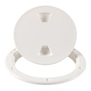 Round Deck Inspection Access Hatch Cover Boat Screw Out Deck Plate (6 inch)