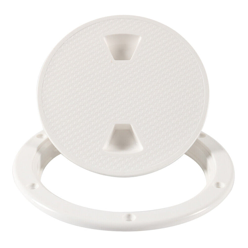 Round Deck Inspection Access Hatch Cover Boat Screw Out Deck Plate (6 inch)