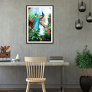 Home Decoration DIY Full Round Drill Diamond Painting Lordly Peafowl Embroide
