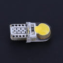 10pcs 12V T10 W5W LED Lamp COB Silicone Shell Car Turn Side Lamps(Yellow)