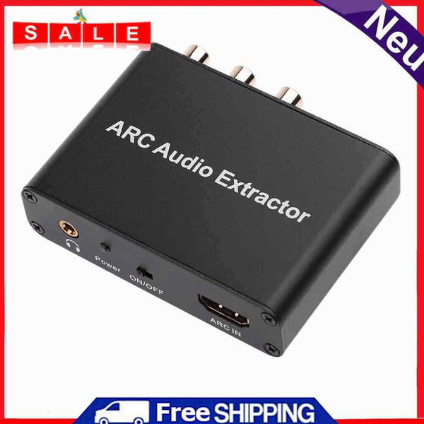 Prettygood7 HDMI ARC Audio Extractor Converter Adapter for Optical Fiber Coaxia