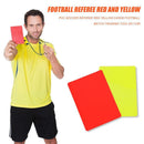 PVC Soccer Referee Red Yellow Cards Football Match Training Tool (2pcs)