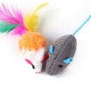 12x Pet Toys Funny Plush Mouse Bell Ball Bite Heavy Duty Pet Interactive Supplies