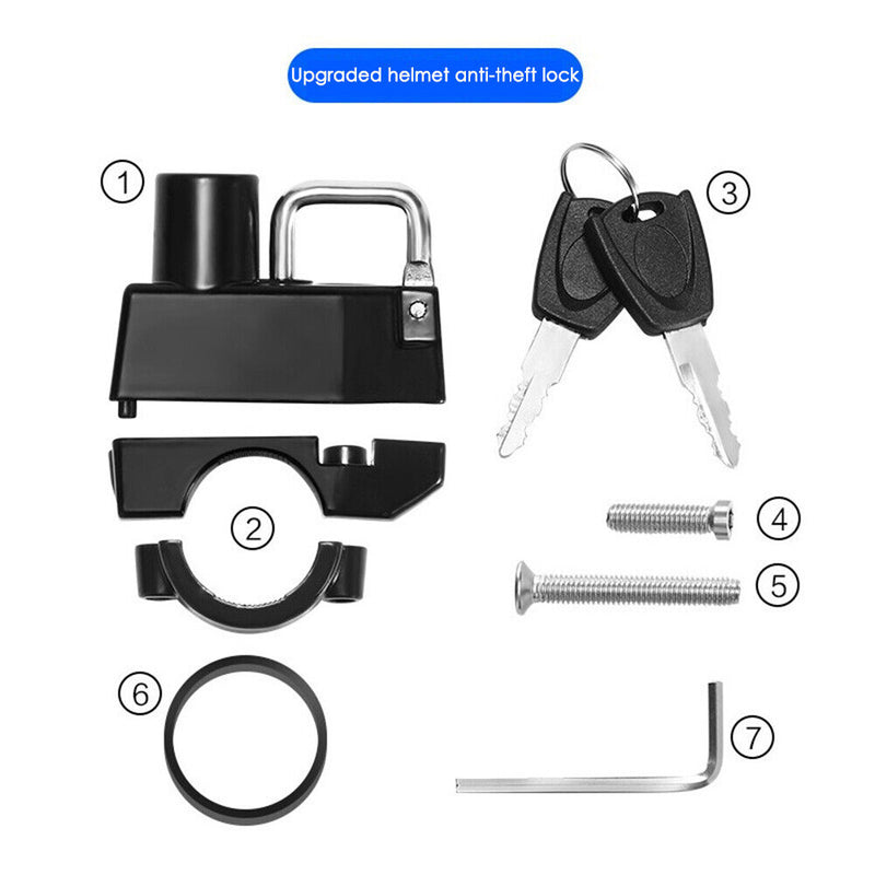 Universal Bicycle Lock Motorbike Motorcycle Padlock Security Lock Handleable Lock