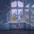 Butterfly Bell Wind Chimes Creative Home Yard Garden Hanging Decor(Blue) Newly