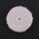 White Cotton Lint Cloth Wood Metal Mirror Polishing Buffing Wheel(50mm)