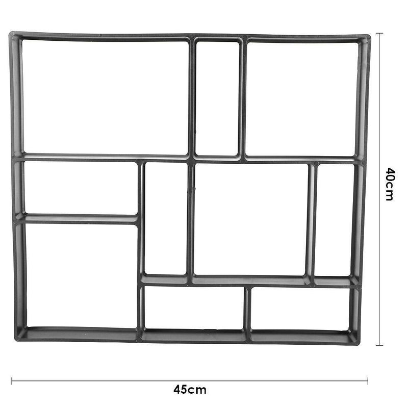 Garden Pavement Mold DIY Manually Paving Cement Concrete Brick Mould (7)