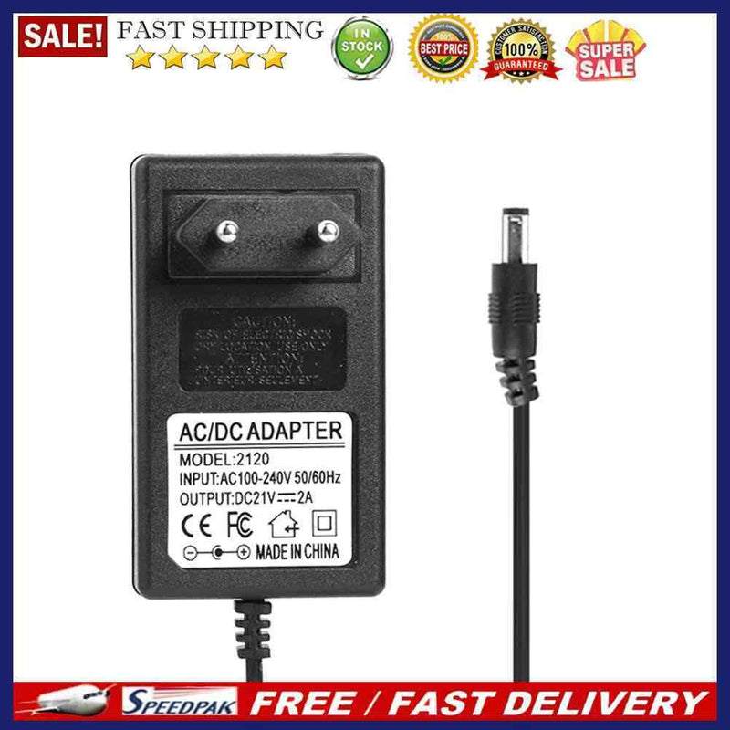 21V 2A 18650 Lithium Battery Charger DC5.5mm Power Adapter Charger (EU)