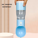 #A 4 in 1 Dog Water Bottle Plastic Outdoor Walking Cat Puppy Feeding Drinking Cu