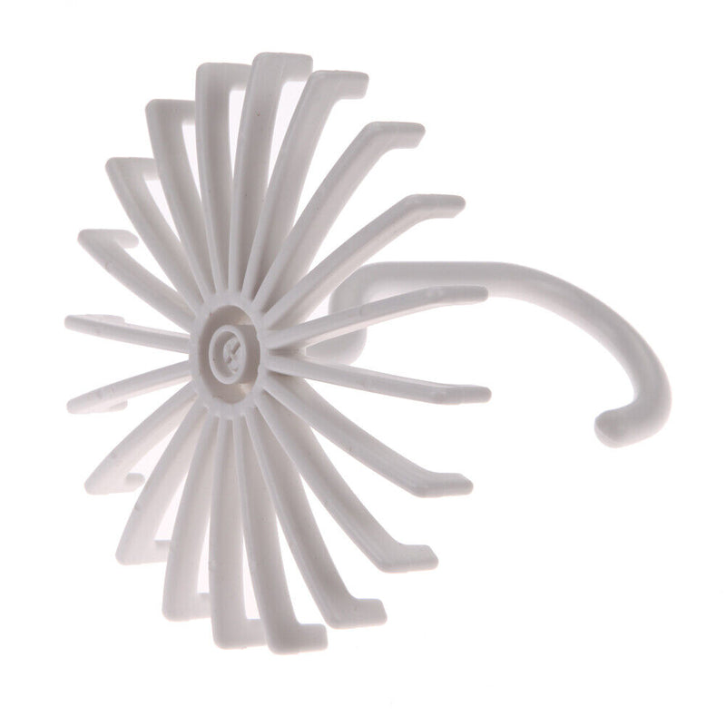 Rotating Tie Belt Rack Adjustable Tie Hanger Holds 20 Neck Ties Closet Organizer