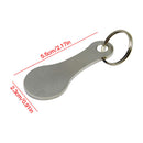 2pcs Metal Keychain Shopping Cart Tokens Accessories Key Ring Hook (A) Newly