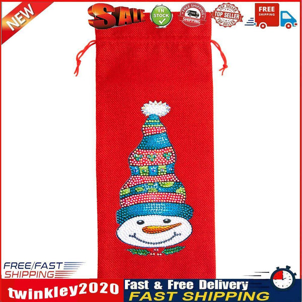 DIY Special Drill Diamond Painting Christmas Wine Bottle Covers (TB003) Newly