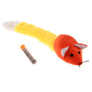Colorful Plush False Mouse Toys Pet Cat Playing Toys With Mint Tube(Orange)