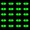 20x Luminous 3 Way Fishing Rolling Swivels Fishhook Lure Line Connector (2)