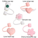 Cup Accessories Cartoon Plugs Cover Silicone Straw Plug Drinking Dust Cap