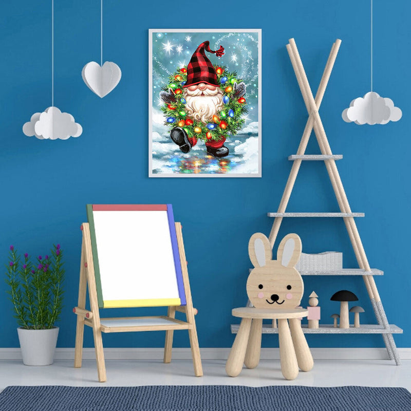 Gnome Oil Paint By Numbers Kits DIY Handpainted on Canvas Home Decoration Gif
