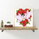 Rose Peace Pigeon 5D DIY Diamond Painting Kits Full Square Drill Wall Decor Gift