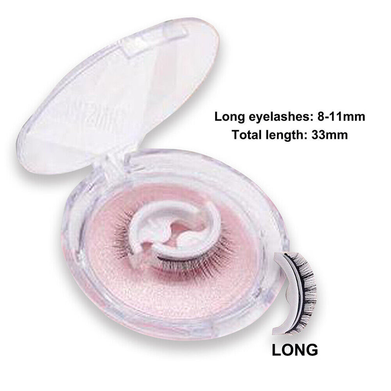 Portable No Magnet Self-adhesive False Eyelashes Set Women Beauty Accessories
