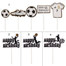 Novelty Soccer Cupcake Topper Happy Birthday Basketball Cake Topper Football