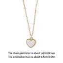 Wedding Gift Women Heart Shaped Necklace Opal Pendant Clavicle Necklace Choker