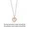 Wedding Gift Women Heart Shaped Necklace Opal Pendant Clavicle Necklace Choker