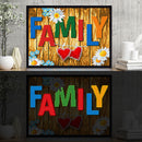 5D DIY Full Round Drill Diamond Painting FAMILY Luminous Art Mosaic Kit 40x30cm