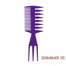 10pcs Ultra Thin Anti Static Flat Head Brush Stainless Steel Comb Styling Too