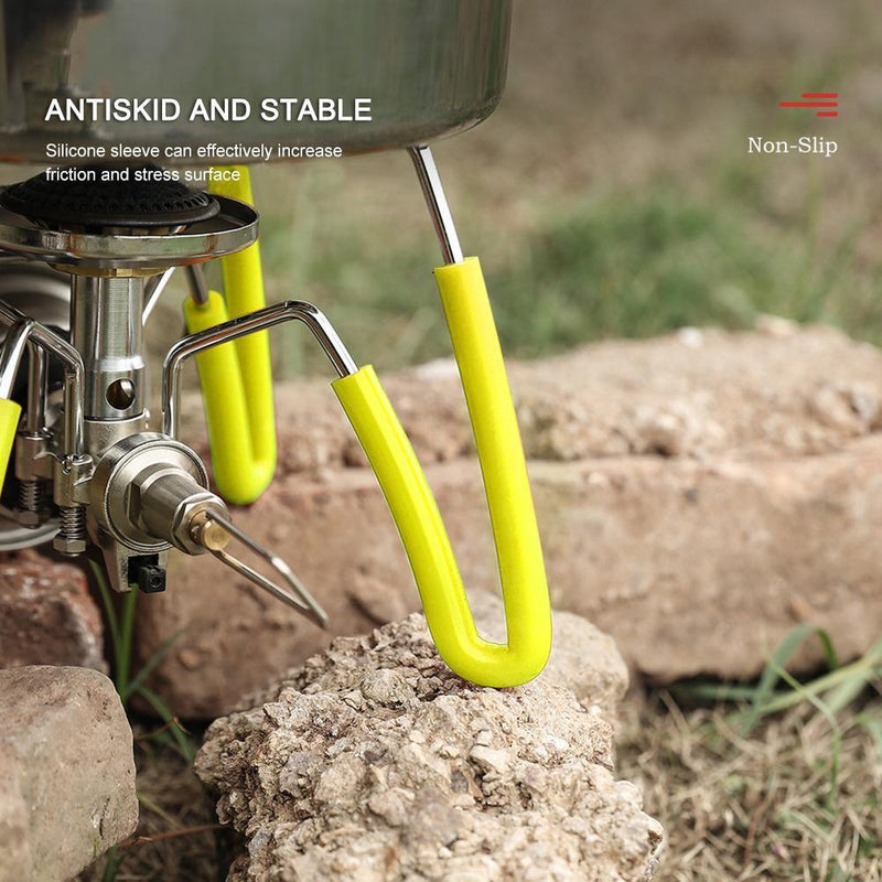 4x Outdoor Stove Furnace Hose Tube Sleeve Cover Camping Equipment (Yellow)