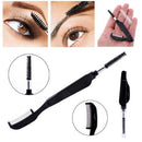 Needles Mascara Separator Eyelash Metal Comb Dual-Head Foldable Eyebrow Brush