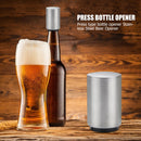 Automatic Stainless Steel Beer Cap Bottle Opener Magnetic Opener Kitchen Gadget