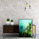 Frameless Oil Paint By Numbers Mountain Forest DIY Canvas Picture Craft Kit
