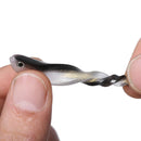 Silicone Gear 8cm/2g Worms Fish Lure Jig Head Maggot Fishing Bait Soft Shrimp