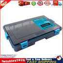 Double Sided Fish Hook Lures Bait Storage Box Fishing Tackle Case (Blue) Newly