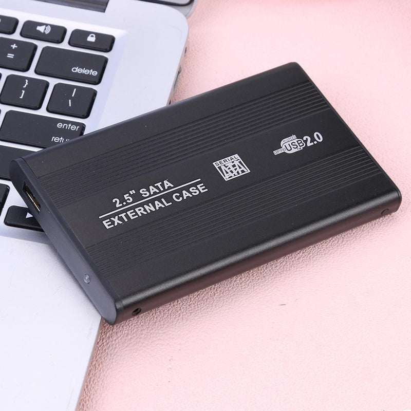 2.5 inch Hard Disk Case Aluminum Alloy SATA USB2.0 Mobile Hard Drive HDD Case