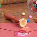 Retro Wood Stamp Plant Sealing Wax Wedding Decorative Stamp Gifts (C149) Newly